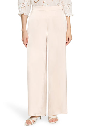 Beige Satin Finish Trousers