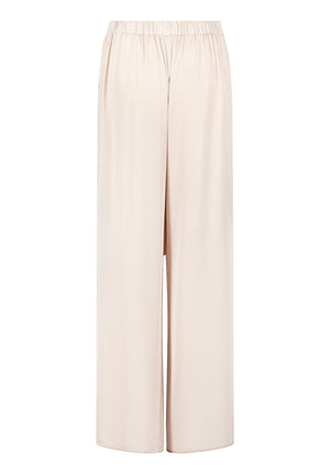 Beige Satin Finish Trousers