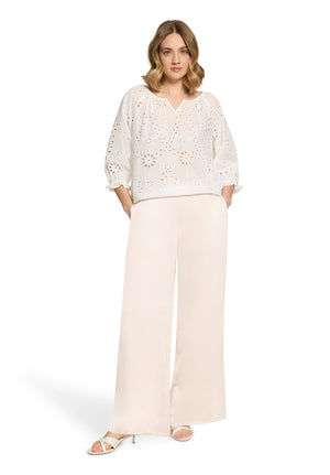 Beige Satin Finish Trousers
