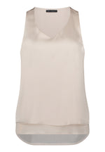 Load image into Gallery viewer, Taupe Satin Blouse
