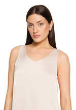 Load image into Gallery viewer, Taupe Satin Blouse
