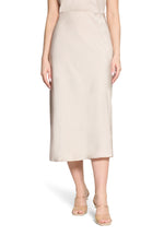 Load image into Gallery viewer, Beige Satin Finish Skirt
