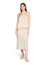 Load image into Gallery viewer, Beige Satin Finish Skirt
