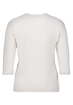 Cream Textured Top