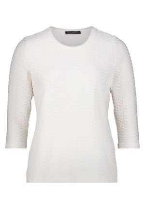 Cream Textured Top