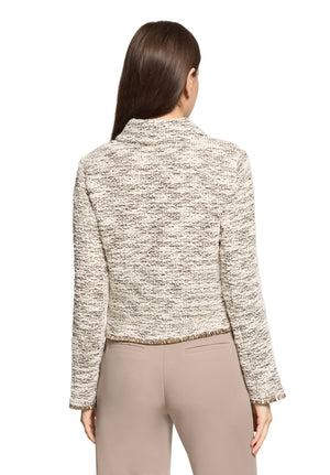 Brown Textured Jacket