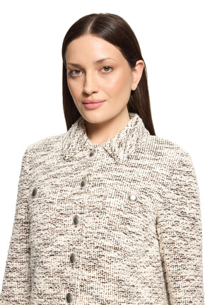 Brown Textured Jacket