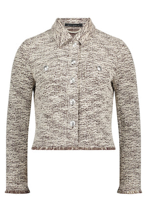 Brown Textured Jacket