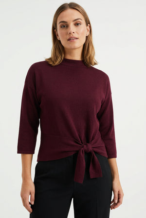 Burgundy Knit Jumper