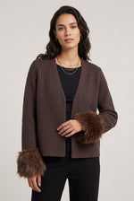 Load image into Gallery viewer, Brown Knitted Jacket
