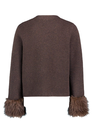 Brown Knitted Jacket