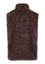 Load image into Gallery viewer, Brown Faux Fur Gilet
