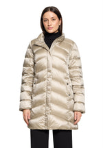 Load image into Gallery viewer, Beige Quilted Down Jacket
