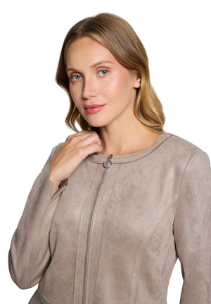 Taupe Short Blazer