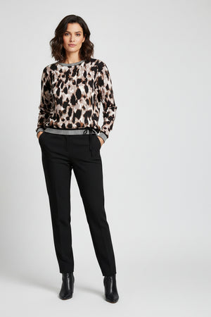Brown Animal Print Jumper