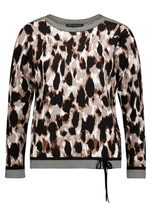 Brown Animal Print Jumper