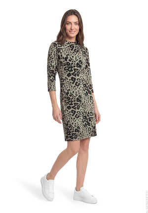 Black Animal Print Dress
