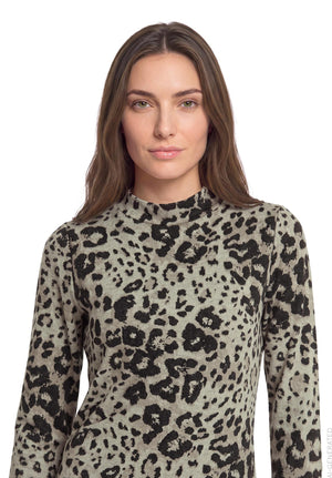 Black Animal Print Dress