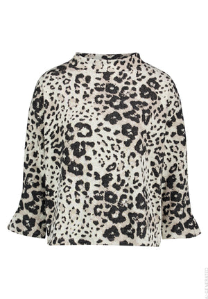 Black Animal Print Sweatshirt