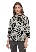 Load image into Gallery viewer, Black Animal Print Sweatshirt
