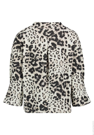 Black Animal Print Sweatshirt