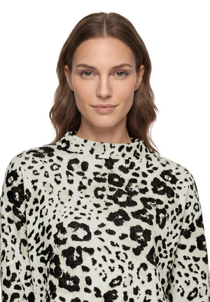 Black Animal Print Sweatshirt