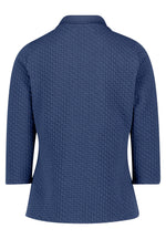 Load image into Gallery viewer, Blue Basic Textured T-Shirt
