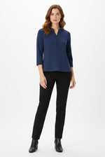 Load image into Gallery viewer, Blue Basic Textured T-Shirt
