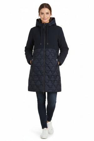Navy Quilted Reversible Jacket