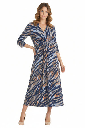 Blue Animal Print Dress