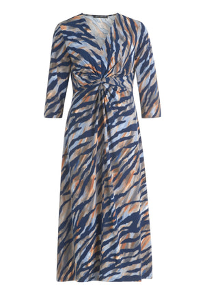 Blue Animal Print Dress