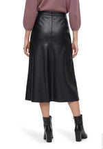 Load image into Gallery viewer, Black Faux Leather Skirt
