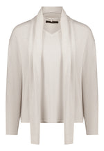 Load image into Gallery viewer, Sand Shimmer Scarf Neck Jumper
