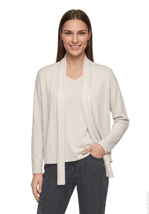 Sand Shimmer Scarf Neck Jumper