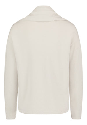 Sand Shimmer Scarf Neck Jumper