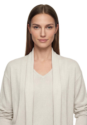 Sand Shimmer Scarf Neck Jumper