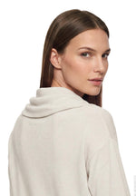 Load image into Gallery viewer, Sand Shimmer Scarf Neck Jumper
