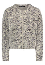 Load image into Gallery viewer, Grey Animal Print Knitted Jacket
