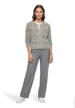 Load image into Gallery viewer, Grey Animal Print Knitted Jacket
