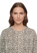 Load image into Gallery viewer, Grey Animal Print Knitted Jacket
