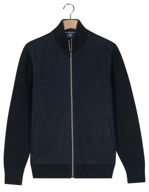 Navy Zip Cardigan