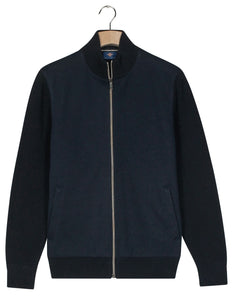 Navy Zip Cardigan
