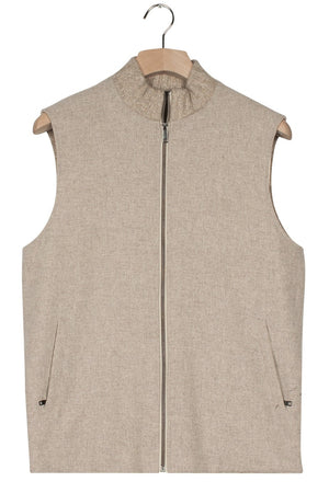 Sand Padded Flannel Gilet