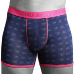 Load image into Gallery viewer, Swole Panda Bicycle Bamboo Boxers Pink
