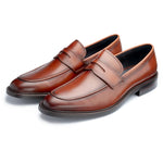 Load image into Gallery viewer, Tan Banff Penny Loafers
