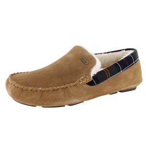 Barbour Monty Suede Slippers Camel