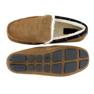 Barbour Monty Suede Slippers Camel