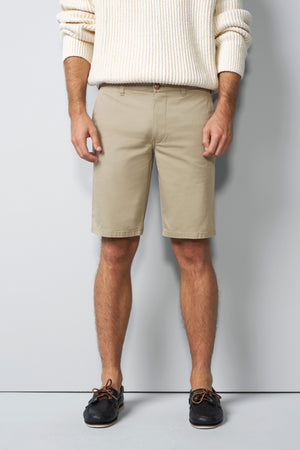 Beige Move Stretch Twill Shorts