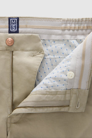 Beige Move Stretch Twill Shorts