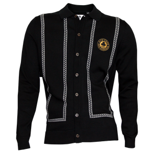 Ben Sherman Chequerboard Button Through Black